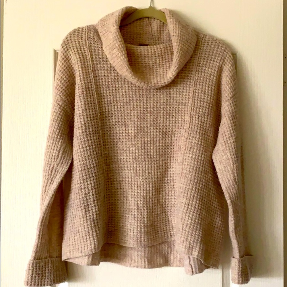 Free People Waffle Sweater